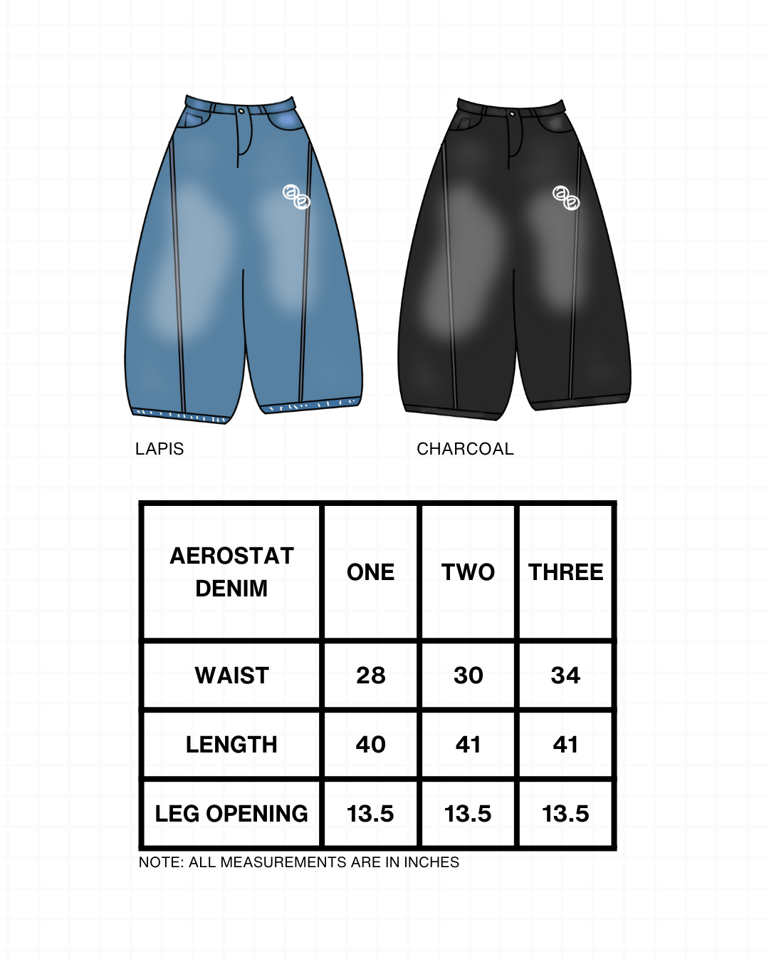 Aerostat Denim - Charcoal