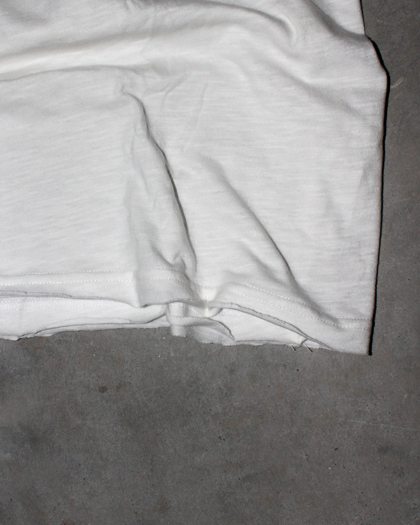 Crimson Slub Tee - Ivory