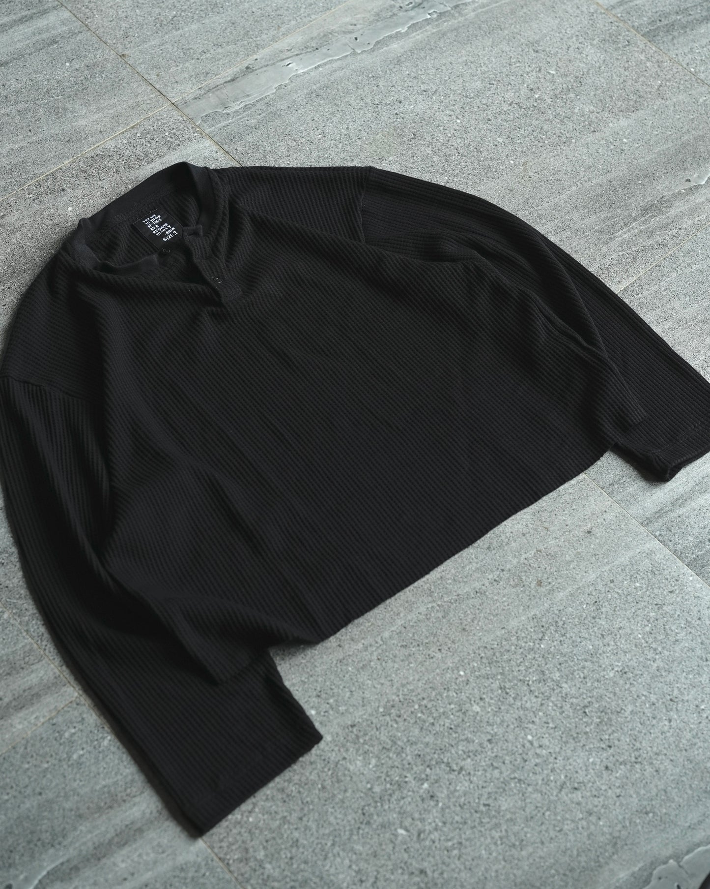 Box Henley - Charcoal