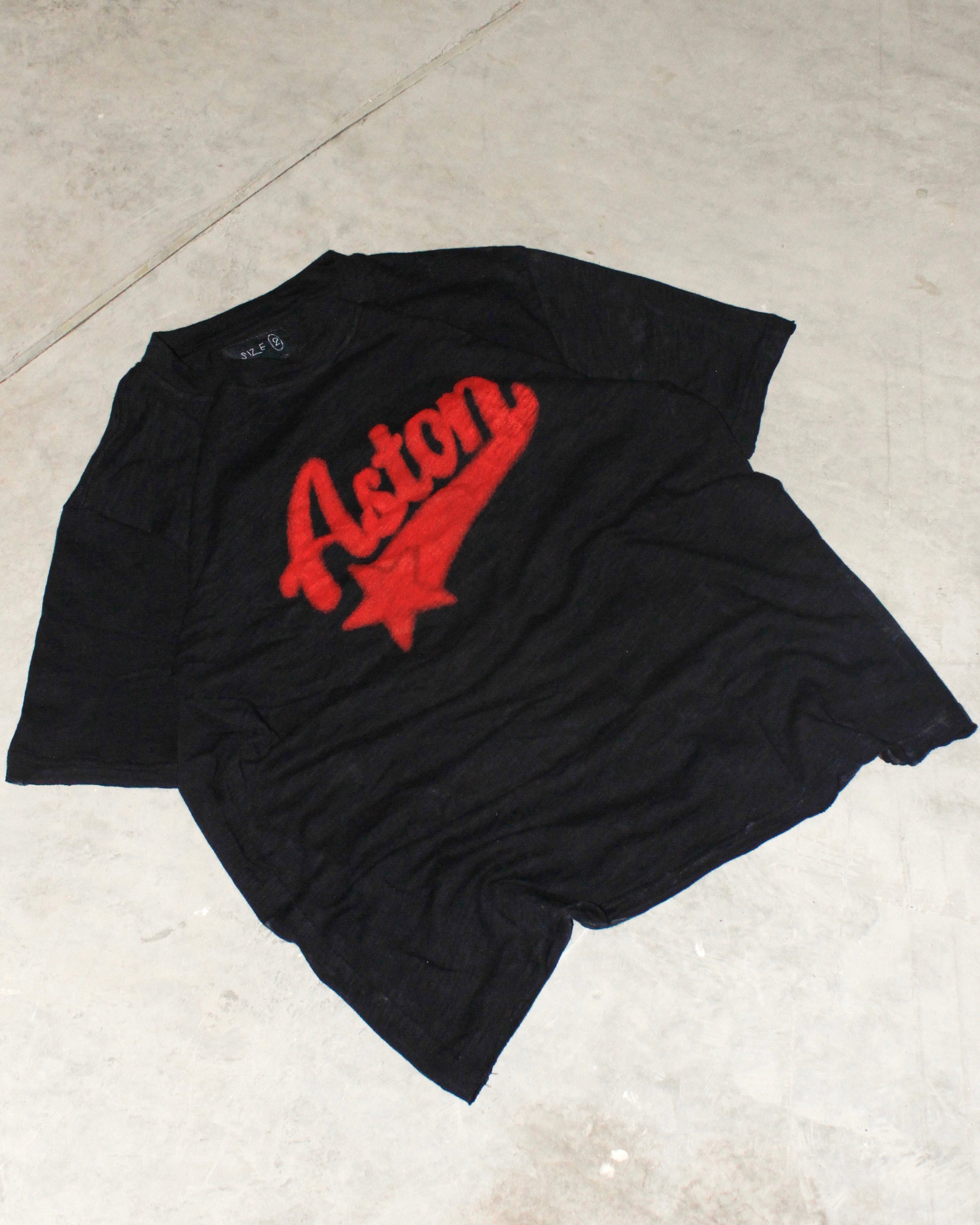Crimson Slub Tee - Charcoal