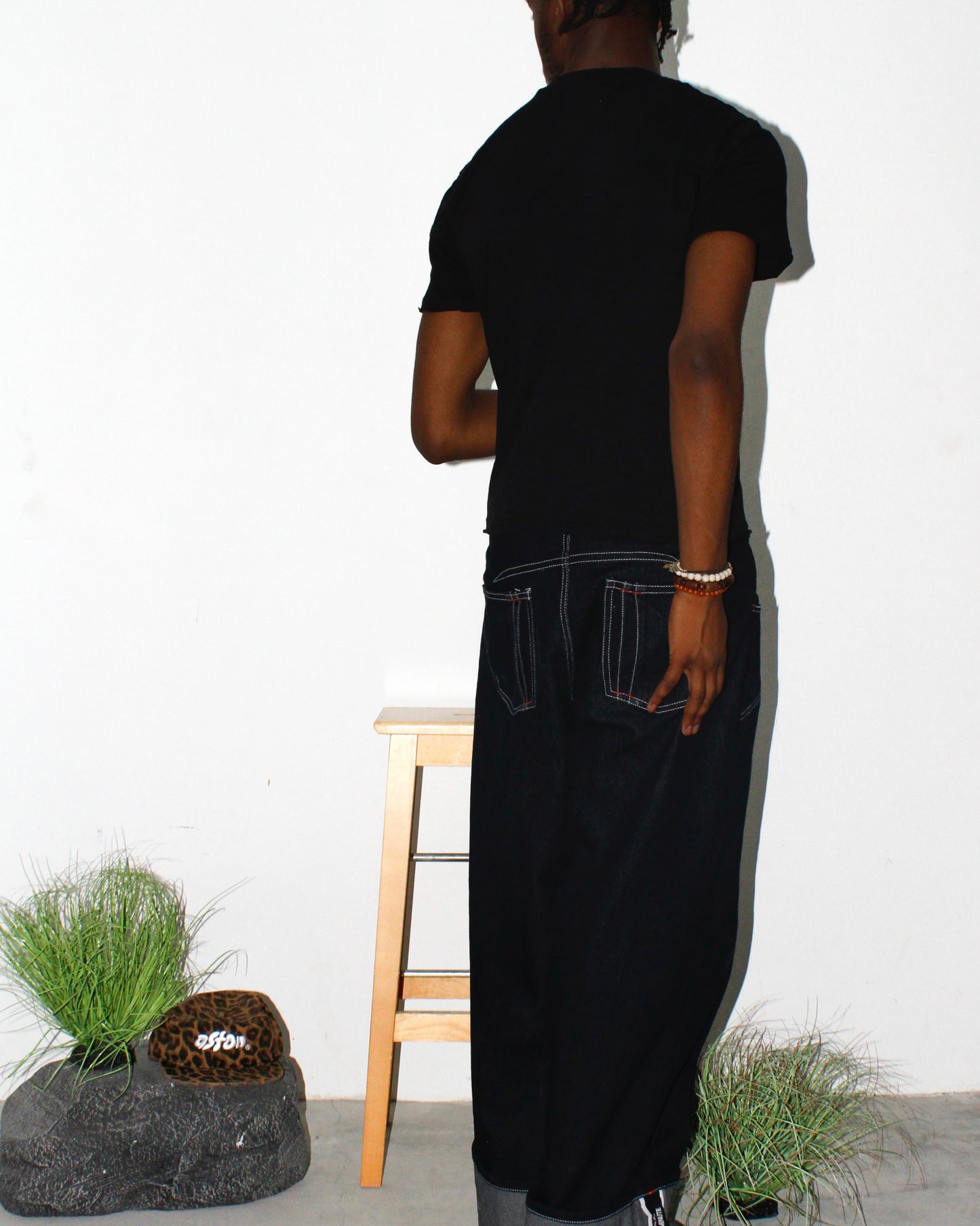 Crimson Slub Tee - Charcoal