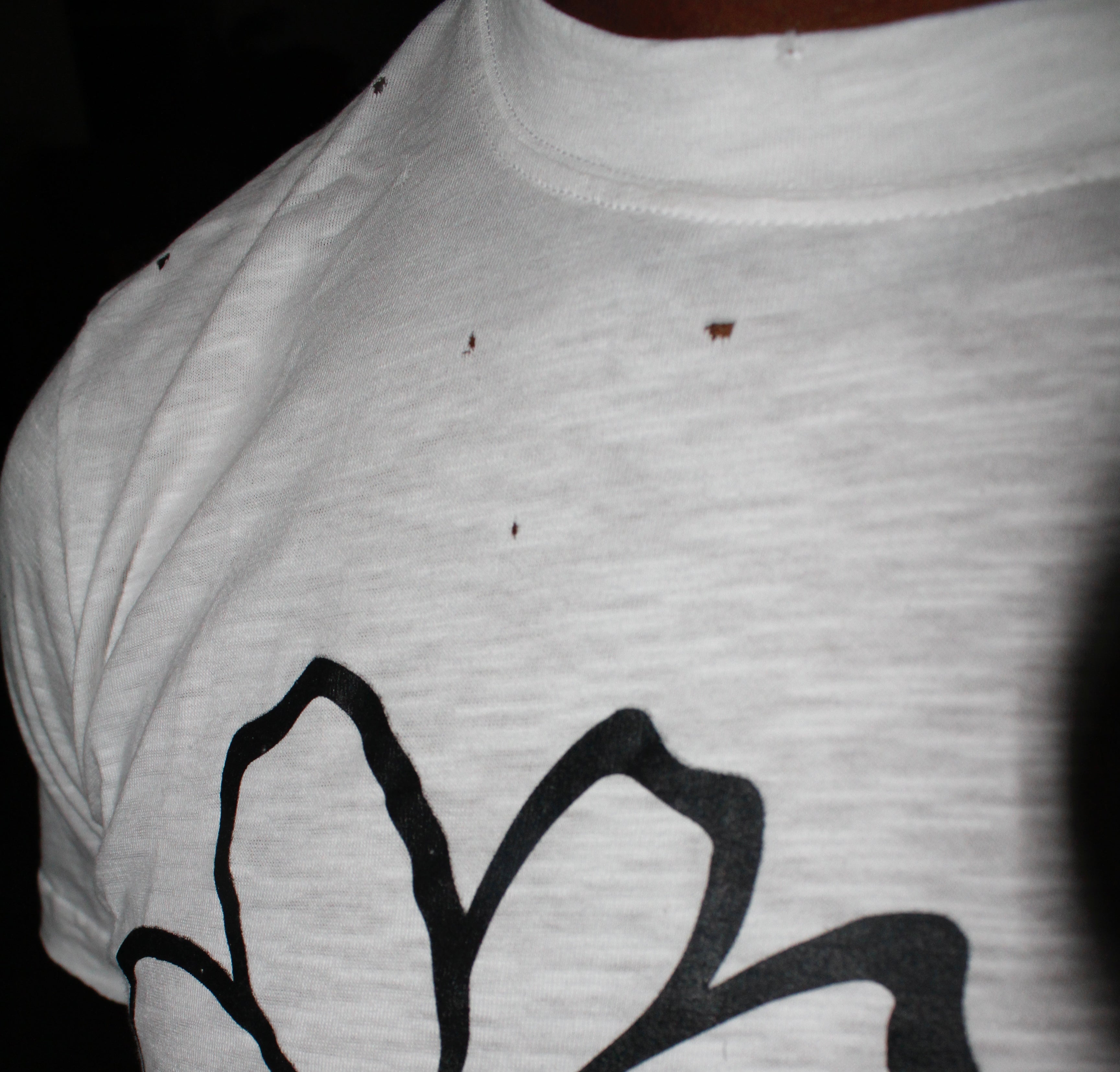 Posy Slub Tee - Ivory