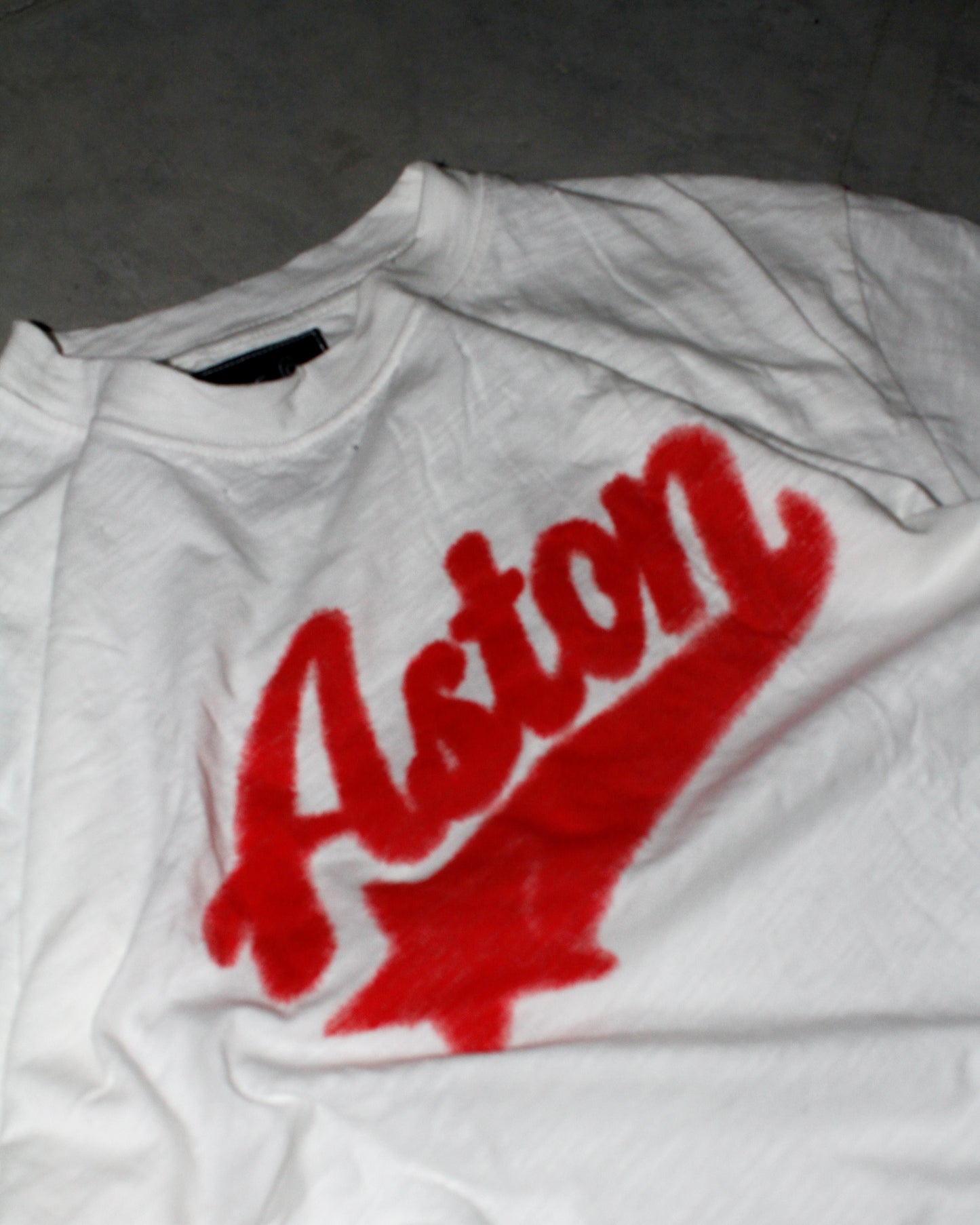 Crimson Slub Tee - Ivory