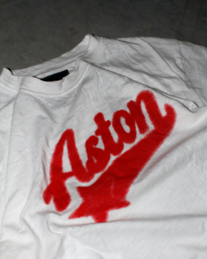 Crimson Slub Tee - Ivory