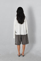 Box Henley - Ivory on model
