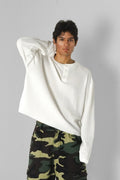 Box Henley - Ivory on model