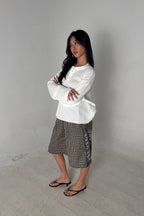 Box Henley - Ivory on model