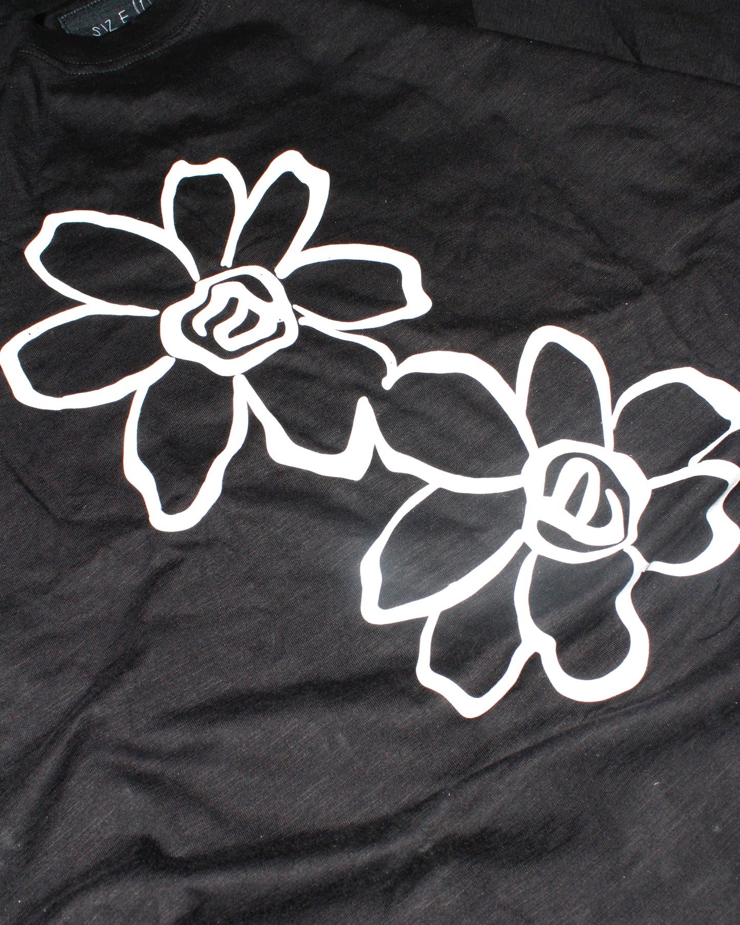 Posy Slub Tee - Charcoal