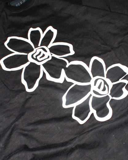 Posy Slub Tee - Charcoal