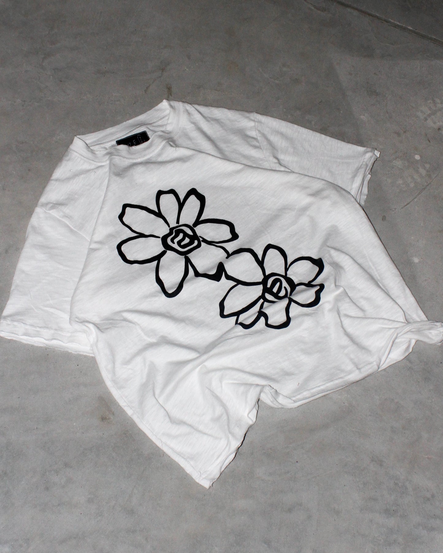 Posy Slub Tee - Ivory