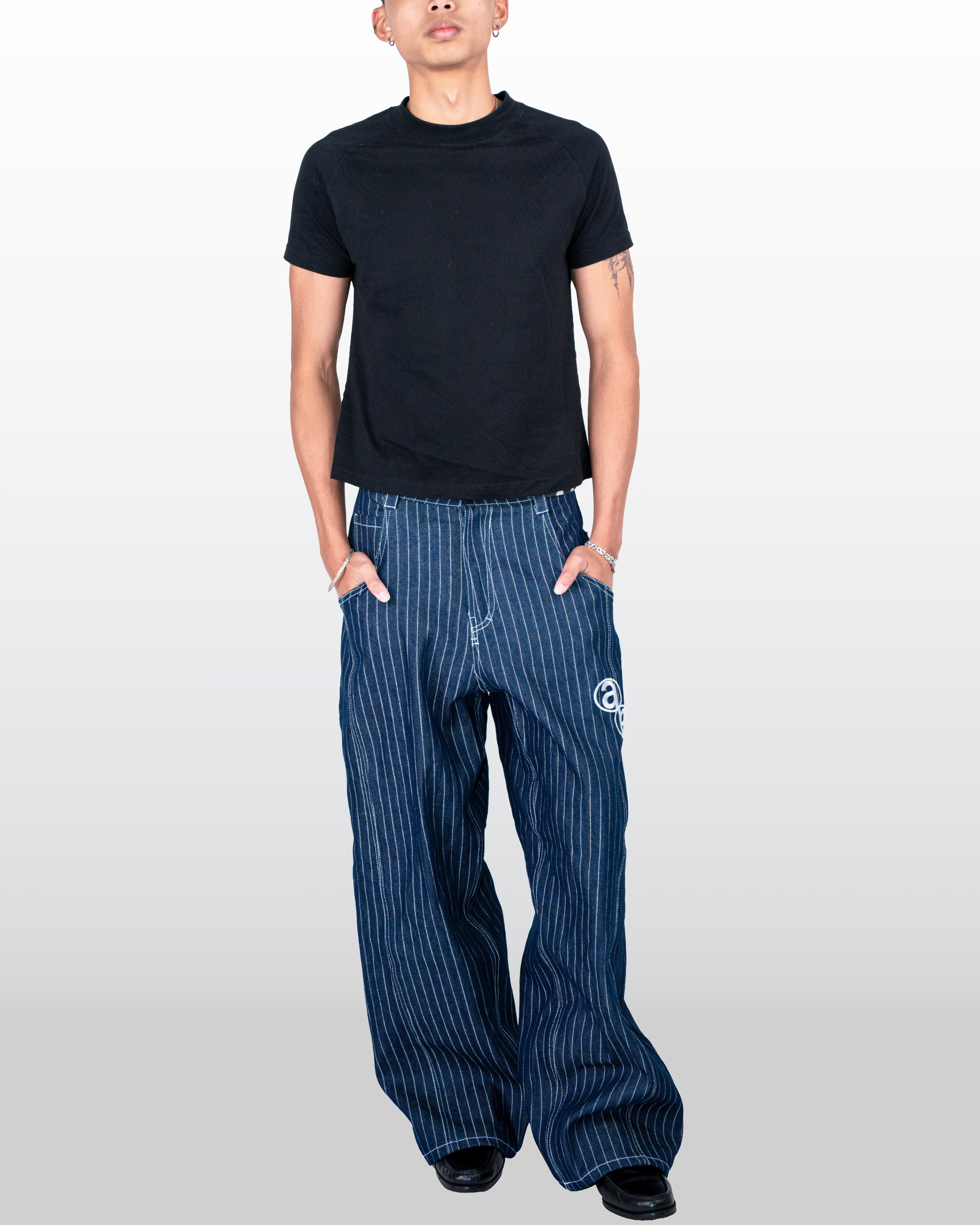 Pinstripe Denim