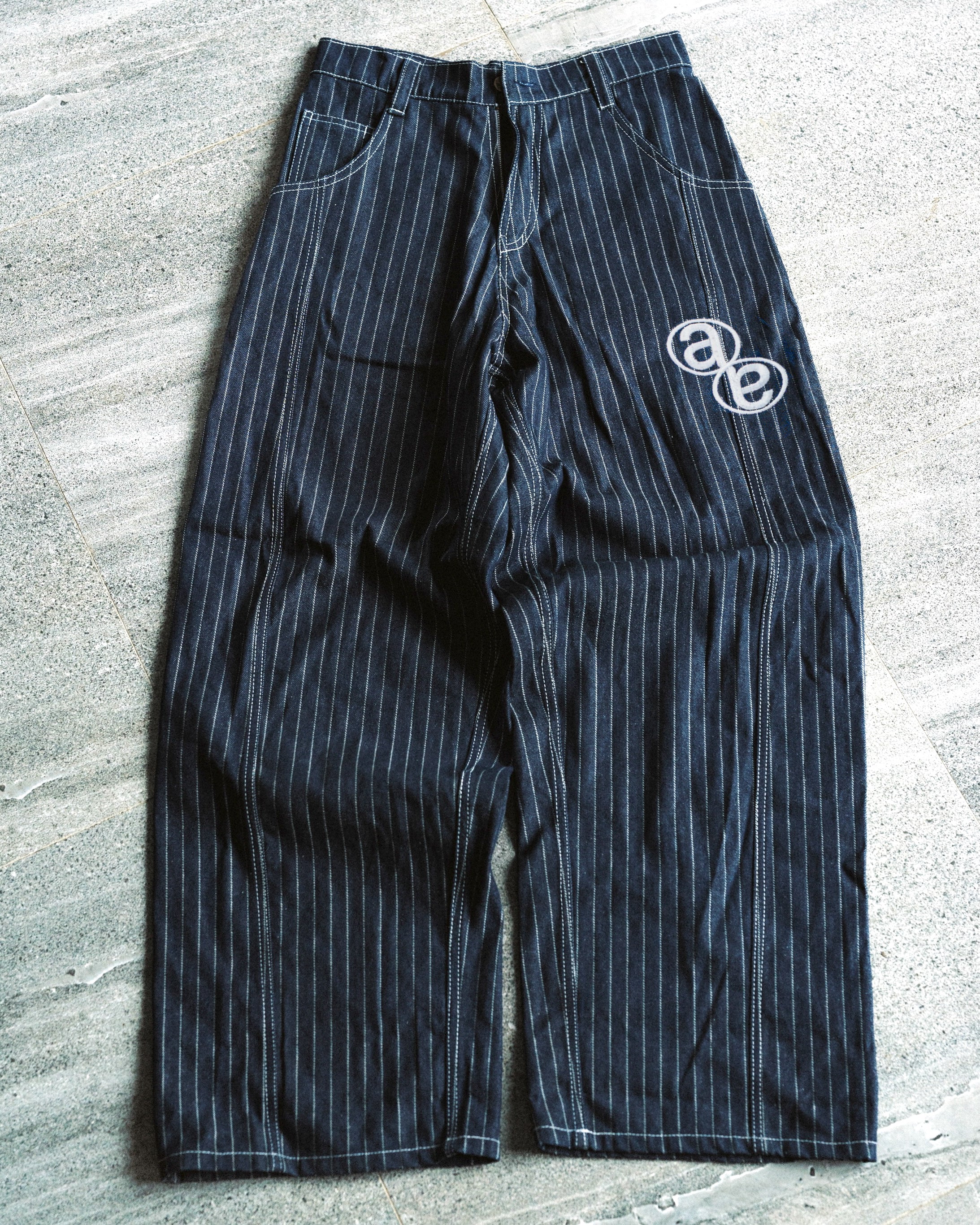 Pinstripe Denim
