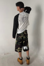 Aston Abode Lobby Shorts in Garden, lifestyle shot on Gerald