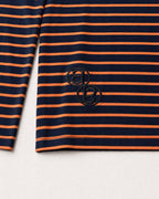 Negroni Henley tonal AB monogram embroidery detail