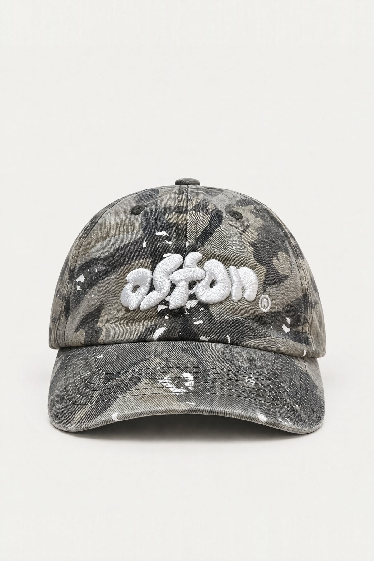 Aston Abode Staple Cap in Real Tree, front flat lay