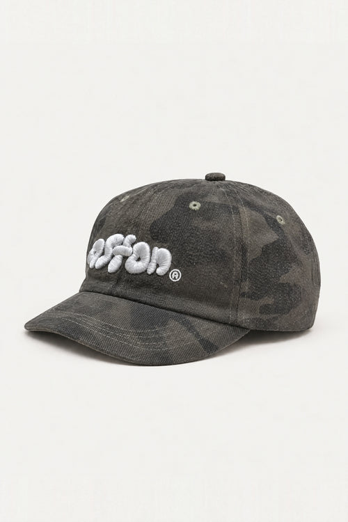 Aston Abode Staple Cap in Terrain, side flat lay