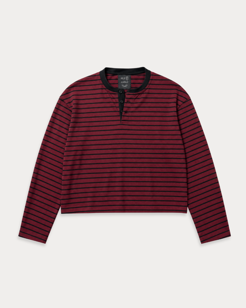 Wine Henley front flat lay