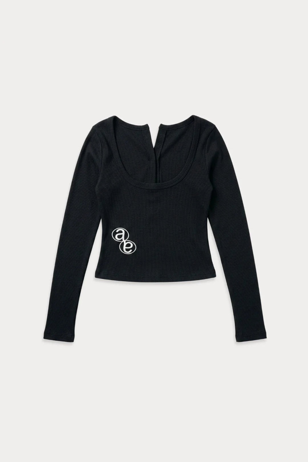 Aston Abode Backless Henley, back flat lay