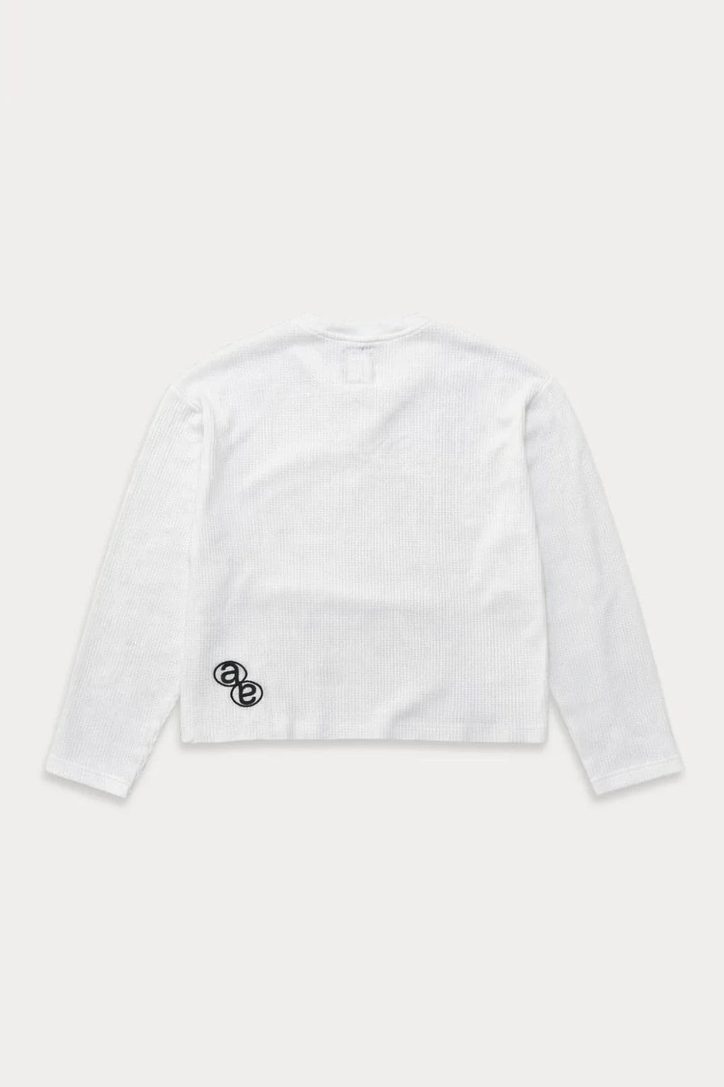 Aston Abode Box Henley in Ivory, back flat lay