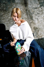 Aston Abode Box Henley in Ivory, lifestyle shot