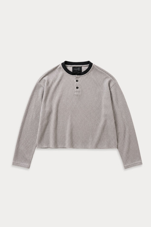 Aston Abode Box Henley in Stone, front flat lay