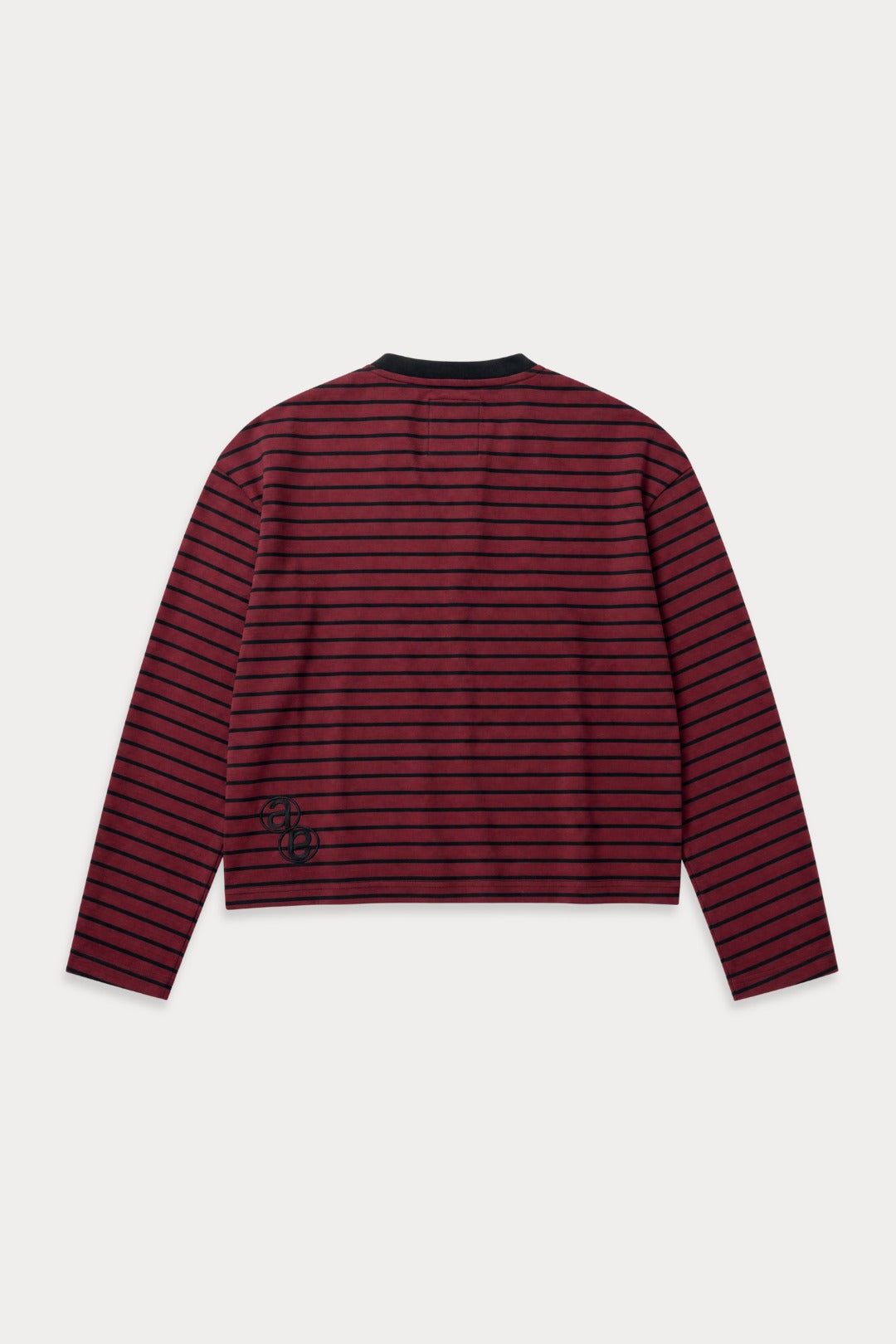 Aston Abode Box Henley in Wine, back flat lay