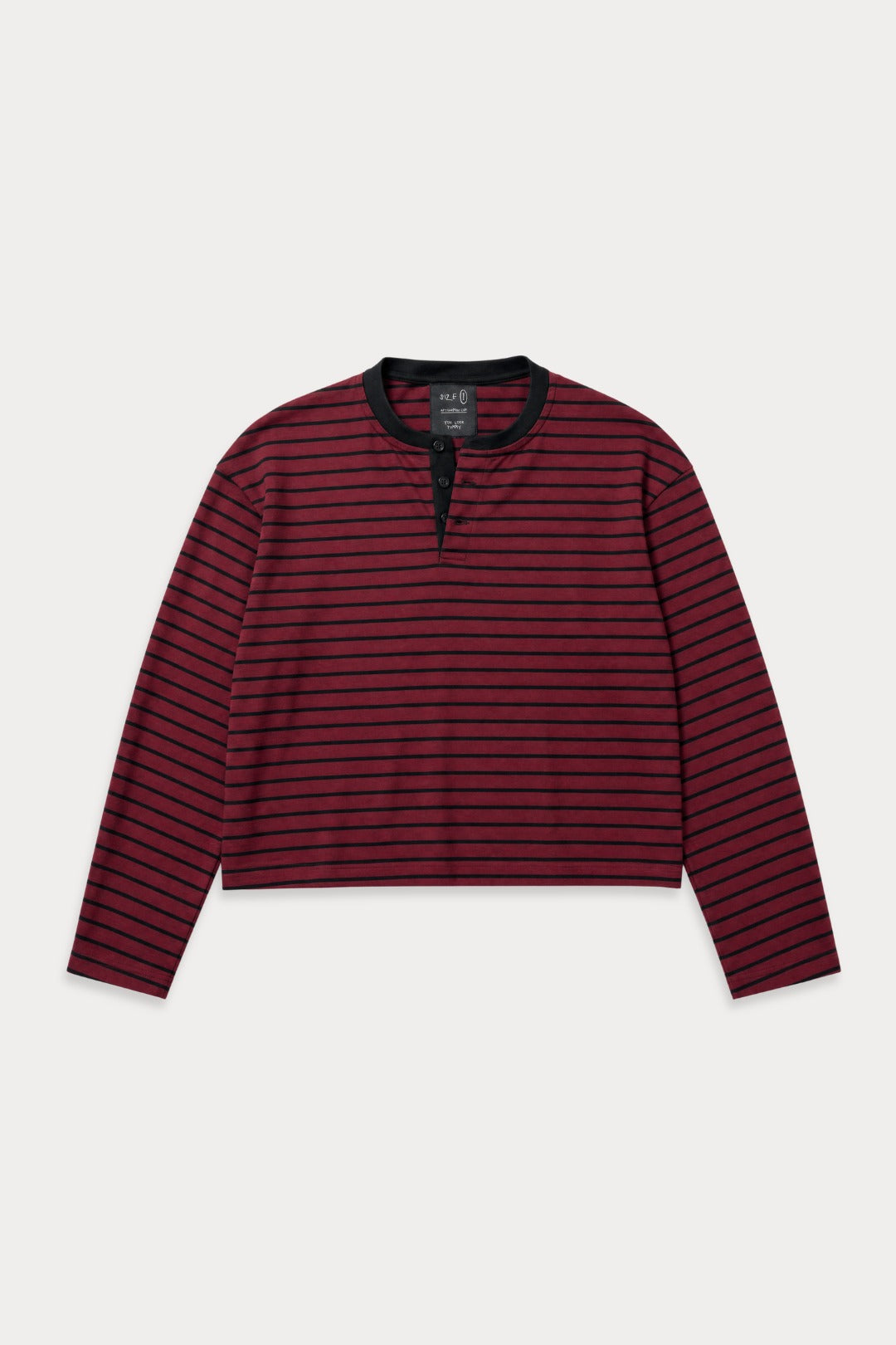 Aston Abode Box Henley in Wine, front flat lay