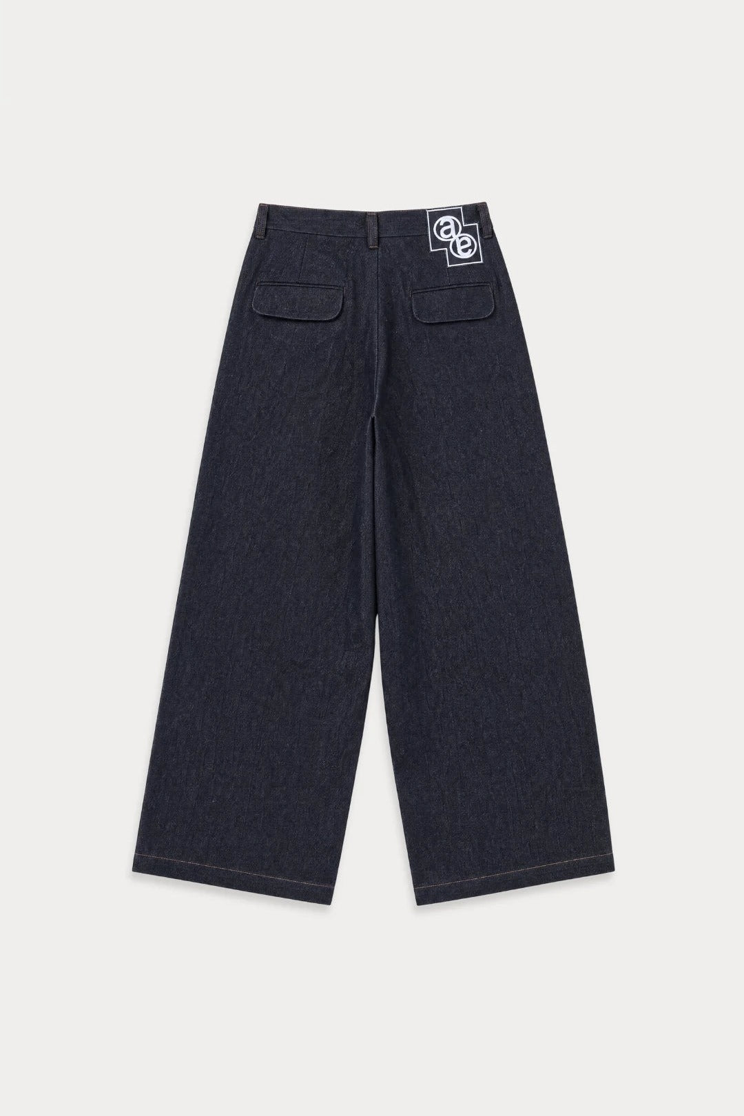 Aston Abode Gurkha Denim, back flat lay