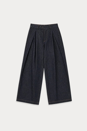 Aston Abode Gurkha Denim, front flat lay