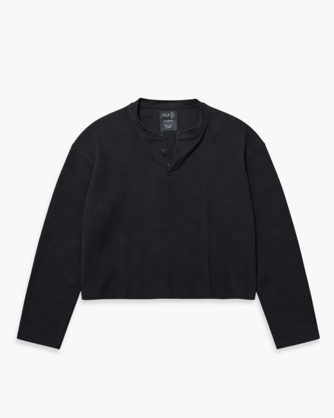 Box Henley - Charcoal