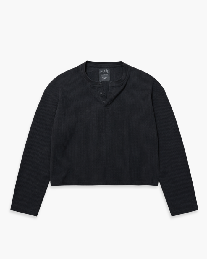 Box Henley - Charcoal