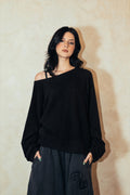 Aston Abode Open Shoulder Thermal, front view, on female model