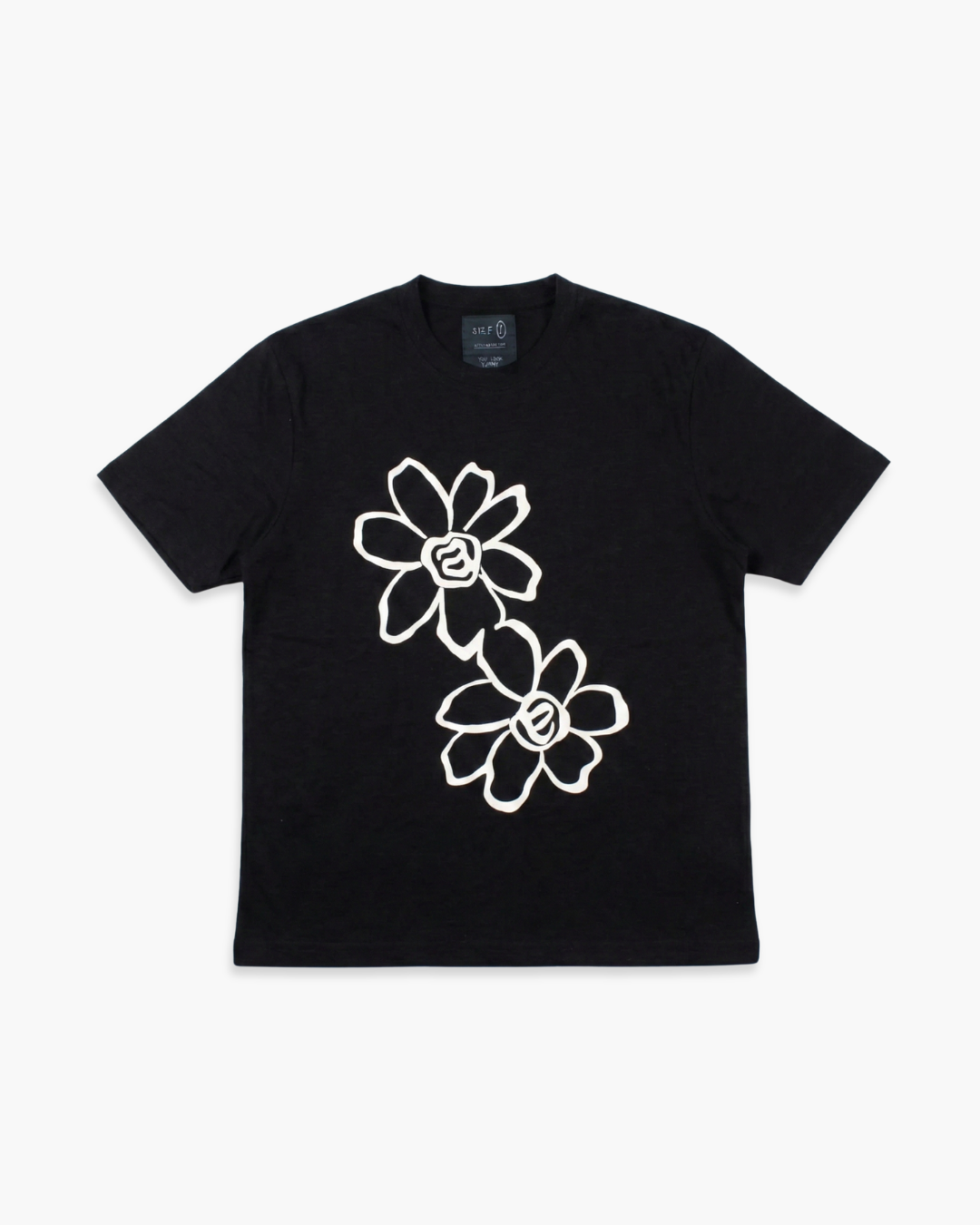 Posy Slub Tee - Charcoal
