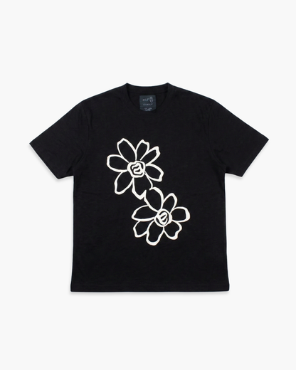 Posy Slub Tee - Charcoal
