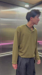 Box Henley - Moss