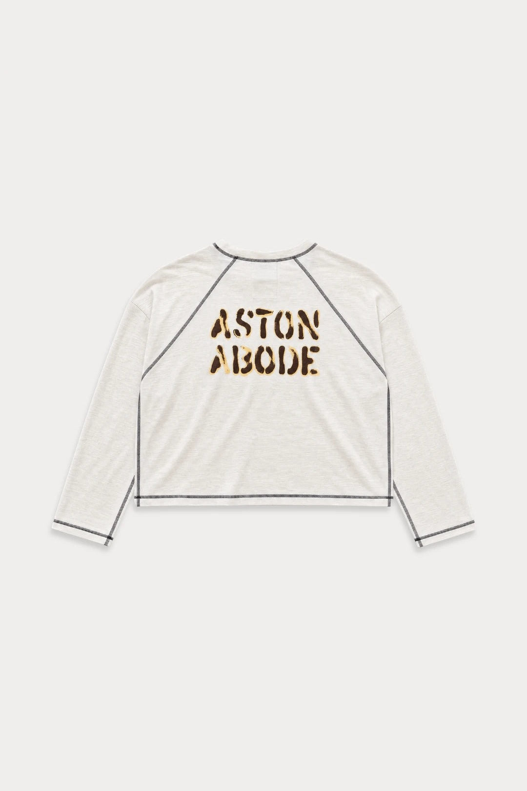 Aston Abode Scorched Raglan, back flat lay
