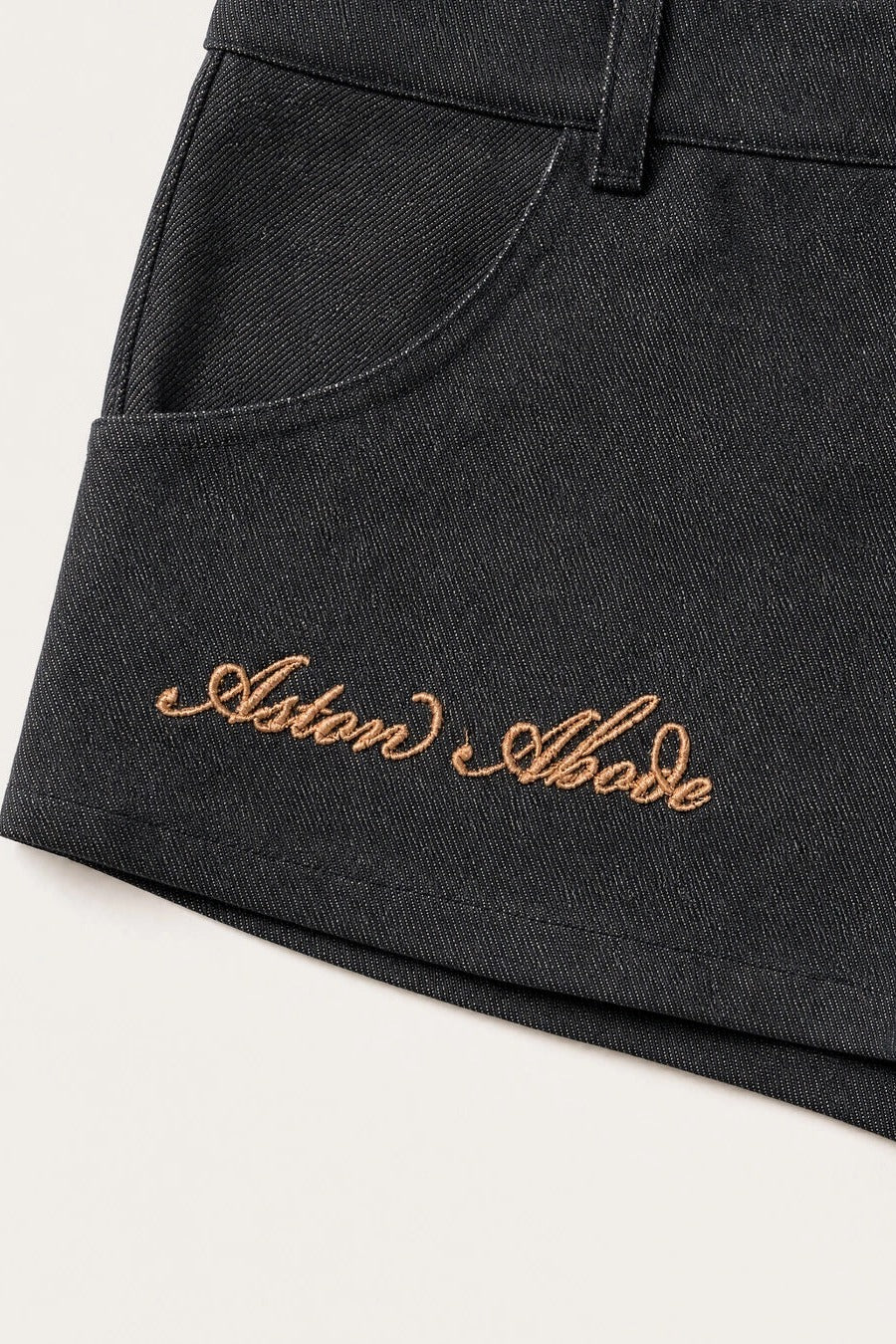 Aston Abode Sidebar Microshorts, detail close-up
